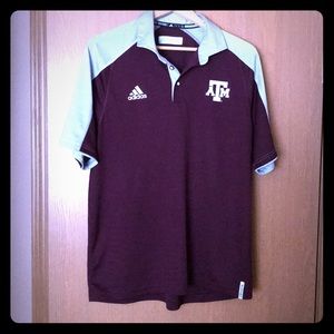 Adidas Texas A&M Polo - Size Large